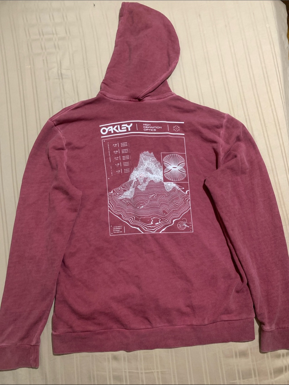 Oakley Pink Regular Fit Pullover Hoodie